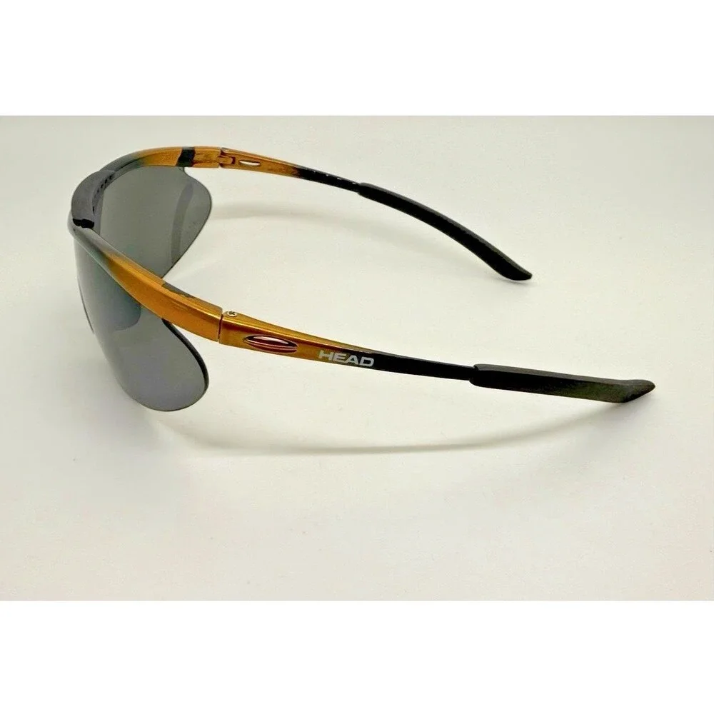 HEAD Wrap Around Sports Sunglasses Men Semi-Rimless Z-87 w/ Case, Xtra Lenses